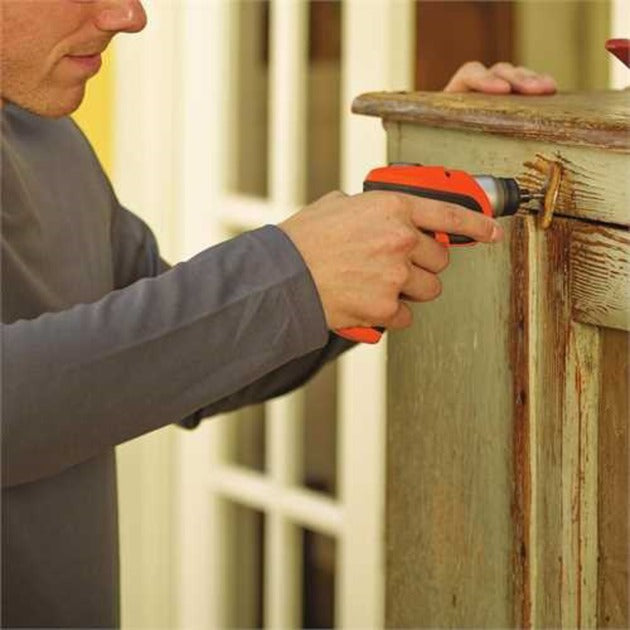 BLACK+DECKER accu schroefboor cs3652lc (oranje zwart)