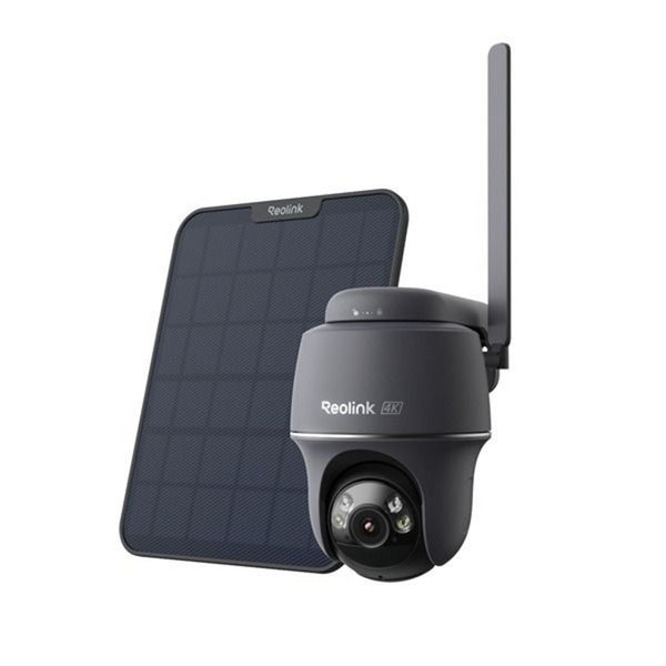 Reolink G440 plus Solar, 4K 8MP draadloze 4G LTE batterijcamera (Zwart, met 6W zonnepaneel)