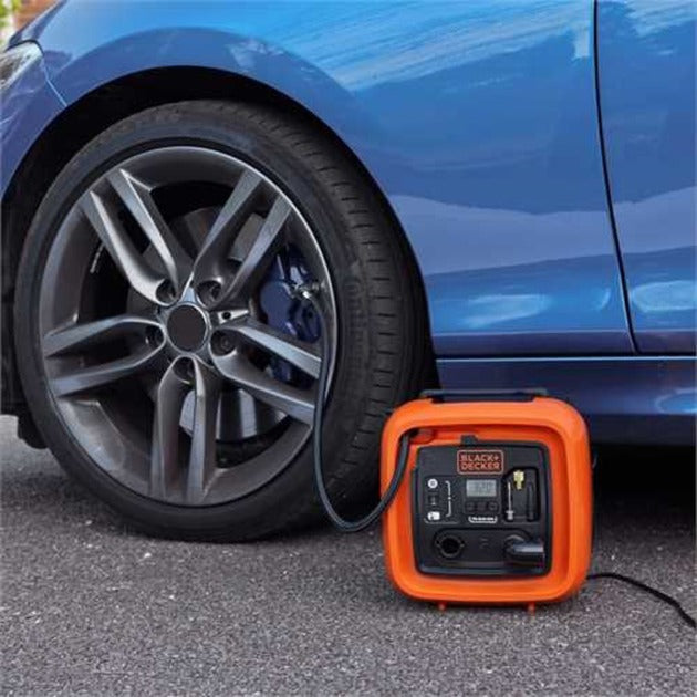 BLACK+DECKER asi400 12v compressor (oranje zwart, 160 psi 11 bar)