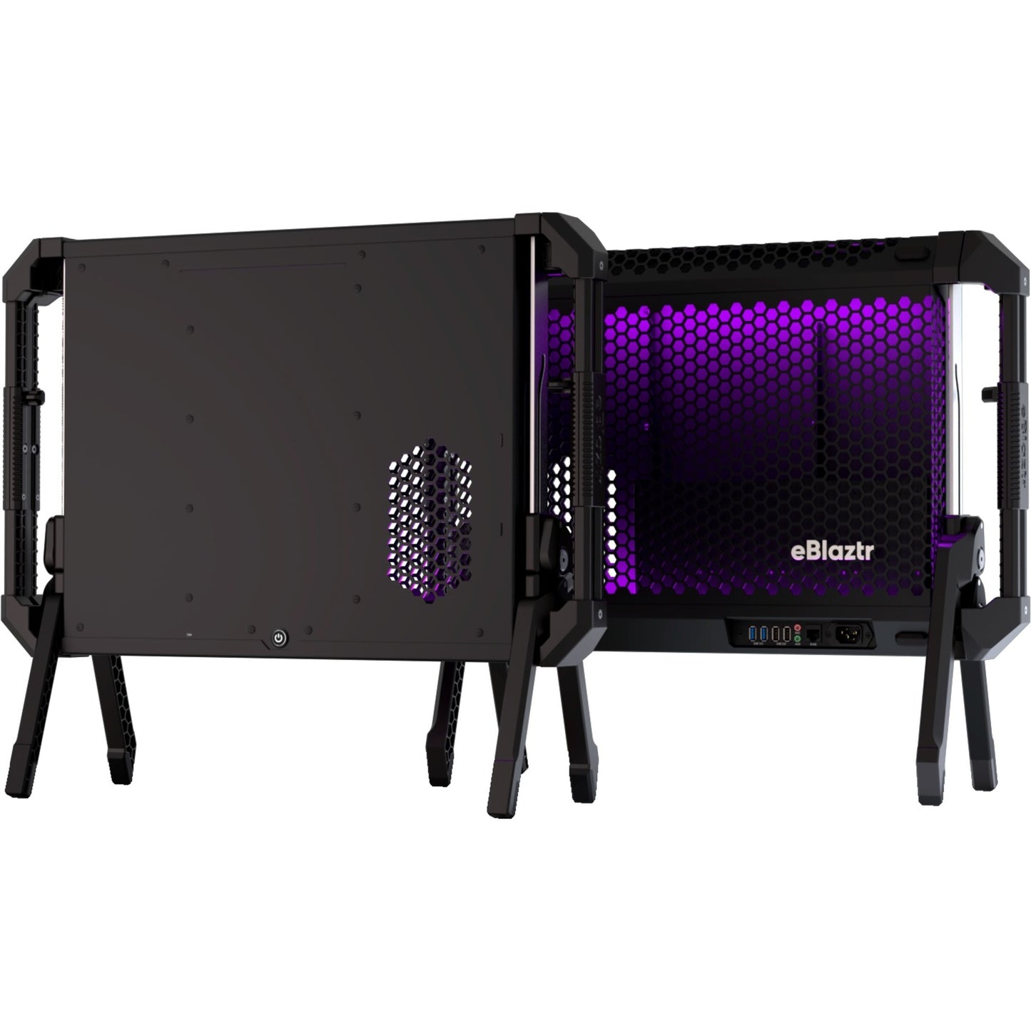 eBlaztr PC-case desktop behuizing (Zwart (mat))
