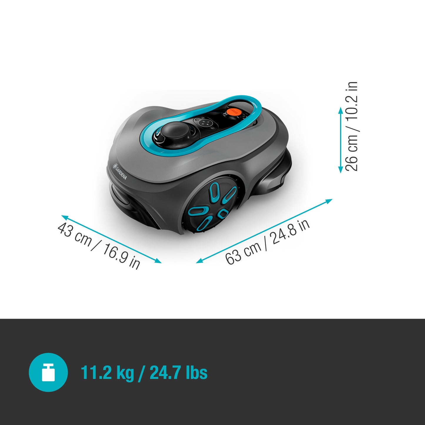 GARDENA robotmaaier smart sileno free 800 m² (zwart)