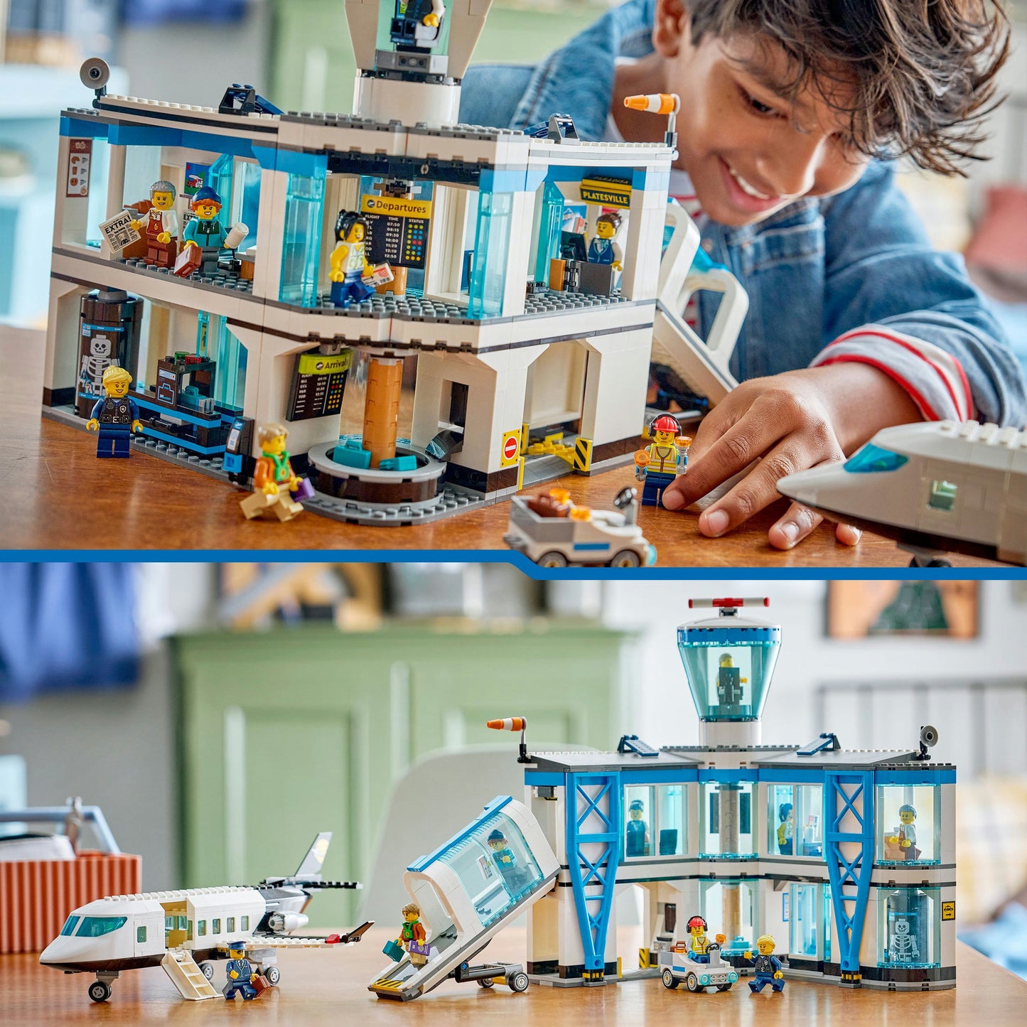 LEGO city 60502 luchthaven met vliegtuig