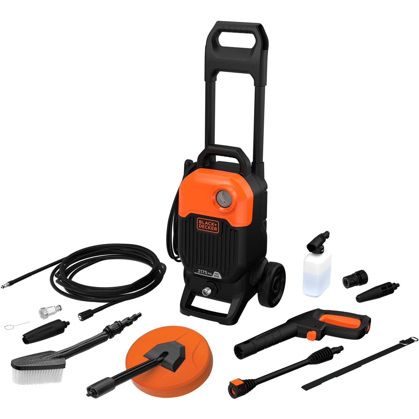 BLACK+DECKER bepw2000kit-qs hogedrukreiniger (oranje)