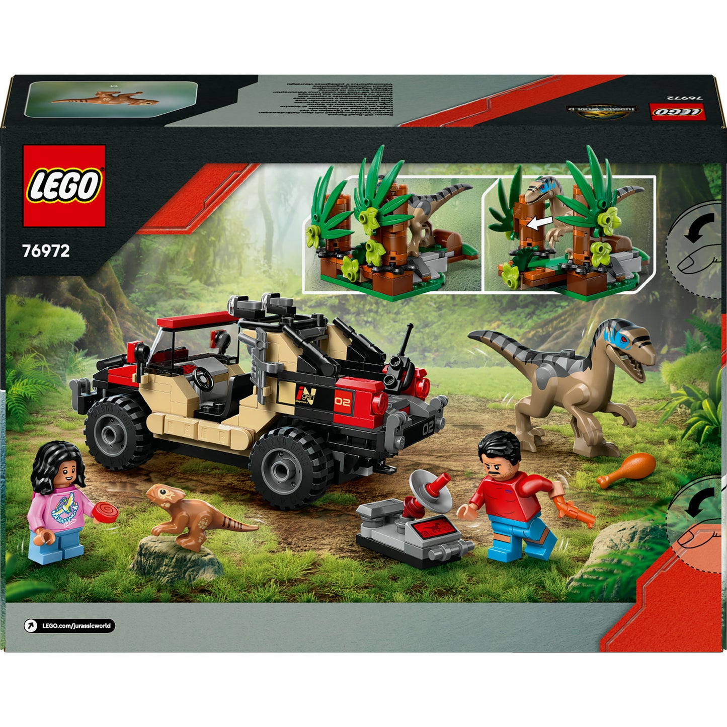 LEGO jurassic world 76972 offroad eaptorontsnapping