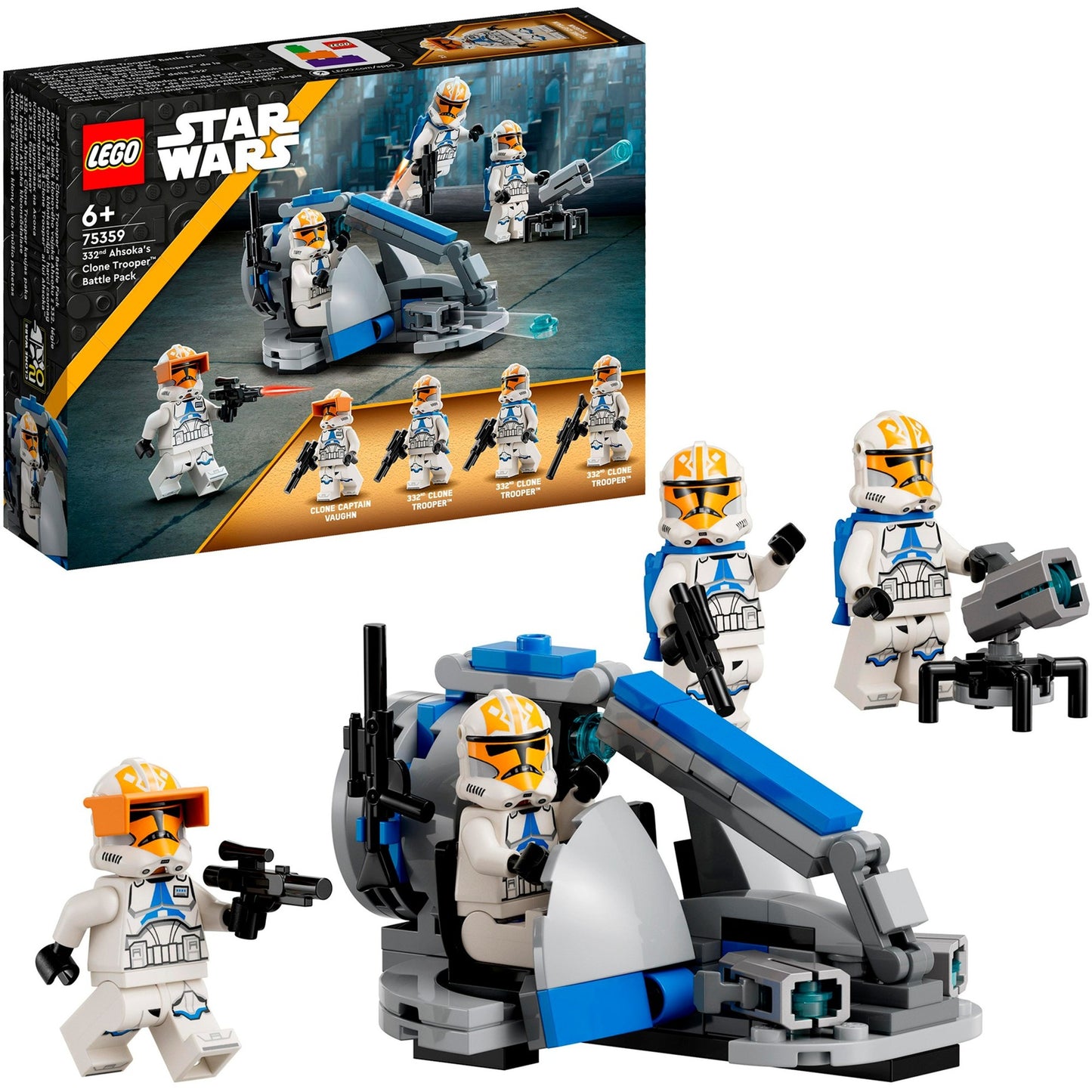 LEGO star wars - 332nd ahsoka's clone trooper battle pack constructiespeelgoed (75359)