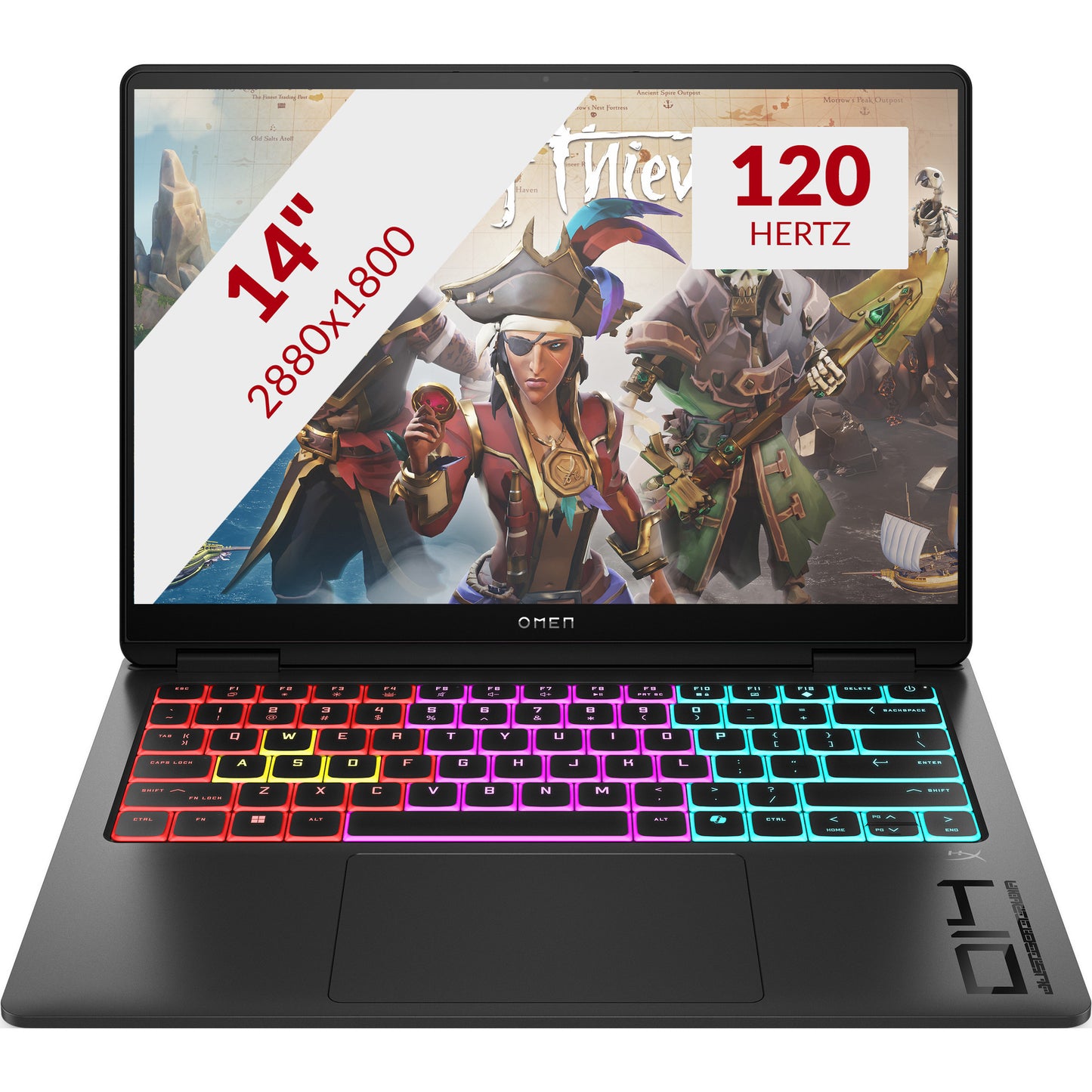 OMEN 14-fb1060nd (c35m2ea#abh) 14 gaming laptop (zwart | core ultra 7 255h | rtx 5060 | 16 gb | 1 tb ssd)