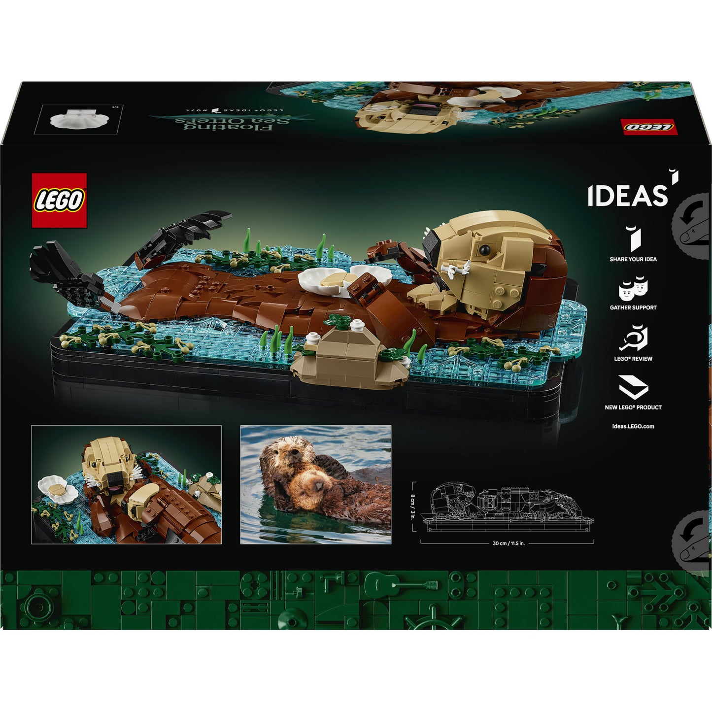 LEGO ideas - drijvende zeeotters constructiespeelgoed (21366, retail)