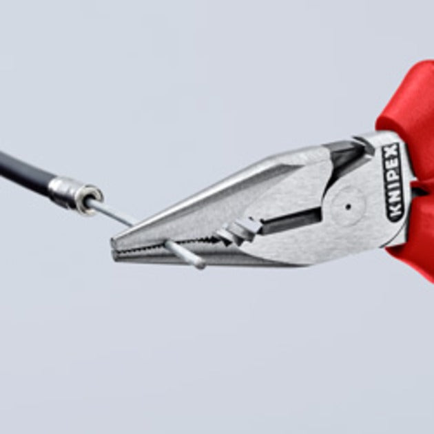 KNIPEX spitsbek combinatietang vde 0826145 (rood geel, geïsoleerd tot 1000 v)