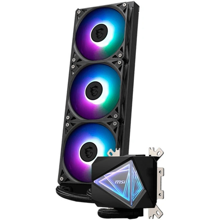 MSI mag coreliquid i360 waterkoeling (zwart, 4-pin pwm fan-connector)