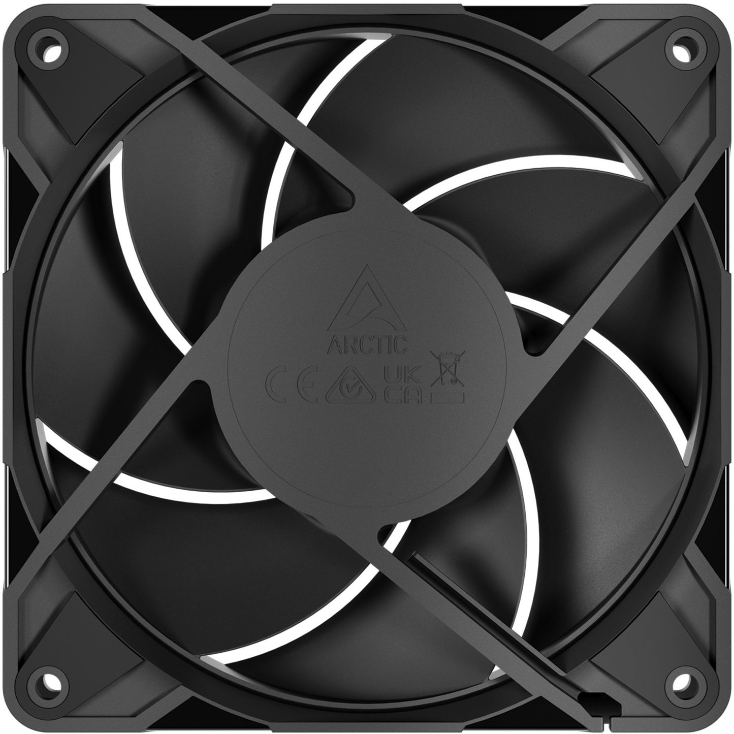 ARCTIC p12 pro pst case fans (zwart, 5 stuks, 120 x 120 x 25 mm, pwm)