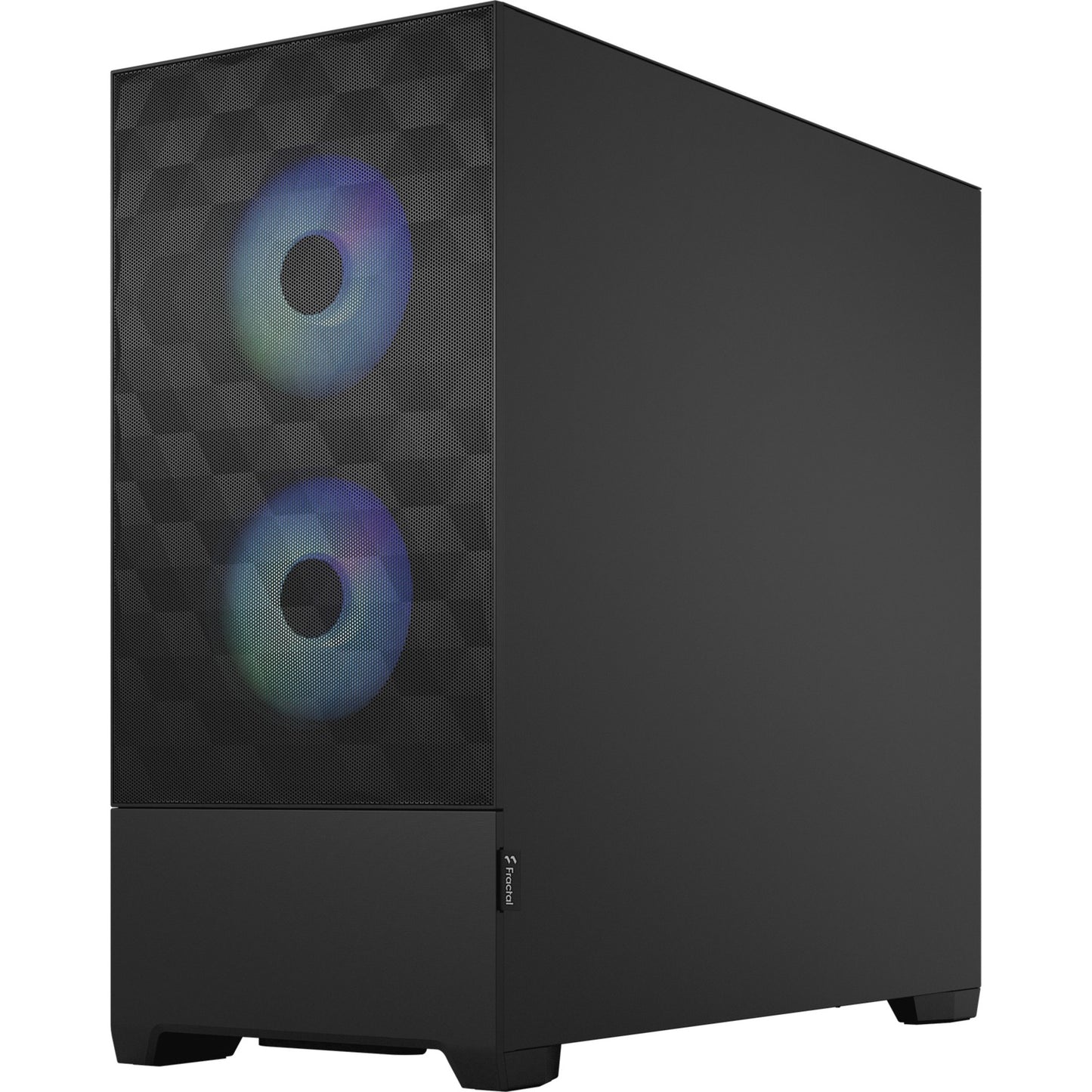 Fractal Design pop air rgb midi tower behuizing (zwart | 2x usb-a | rgb | tempered glass)
