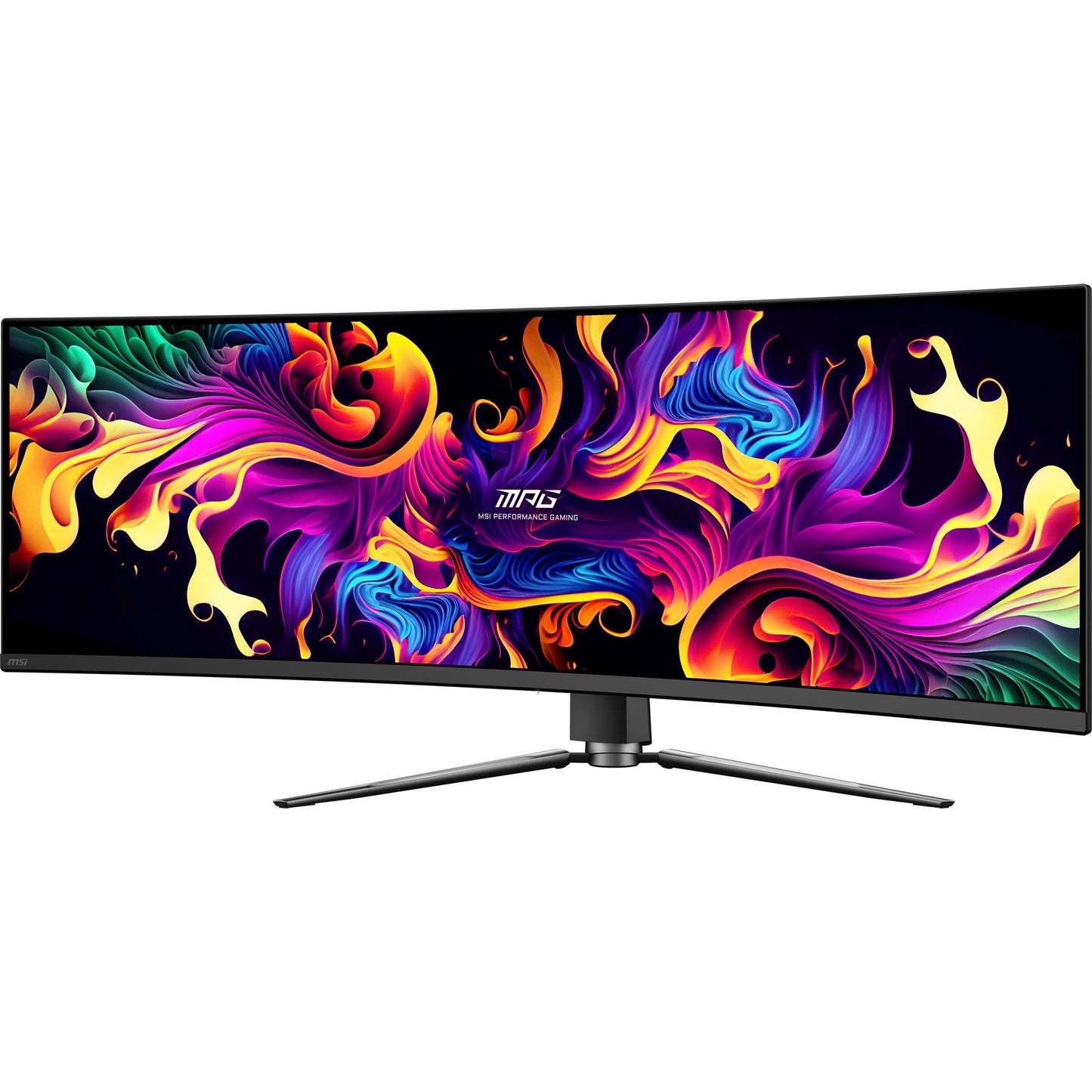 MSI mpg 491cqp qd-oled 49 curved ultrawide gaming monitor (zwart, 2x hdmi, displayport, 2x usb-a, usb-b, usb-c, 144 hz)