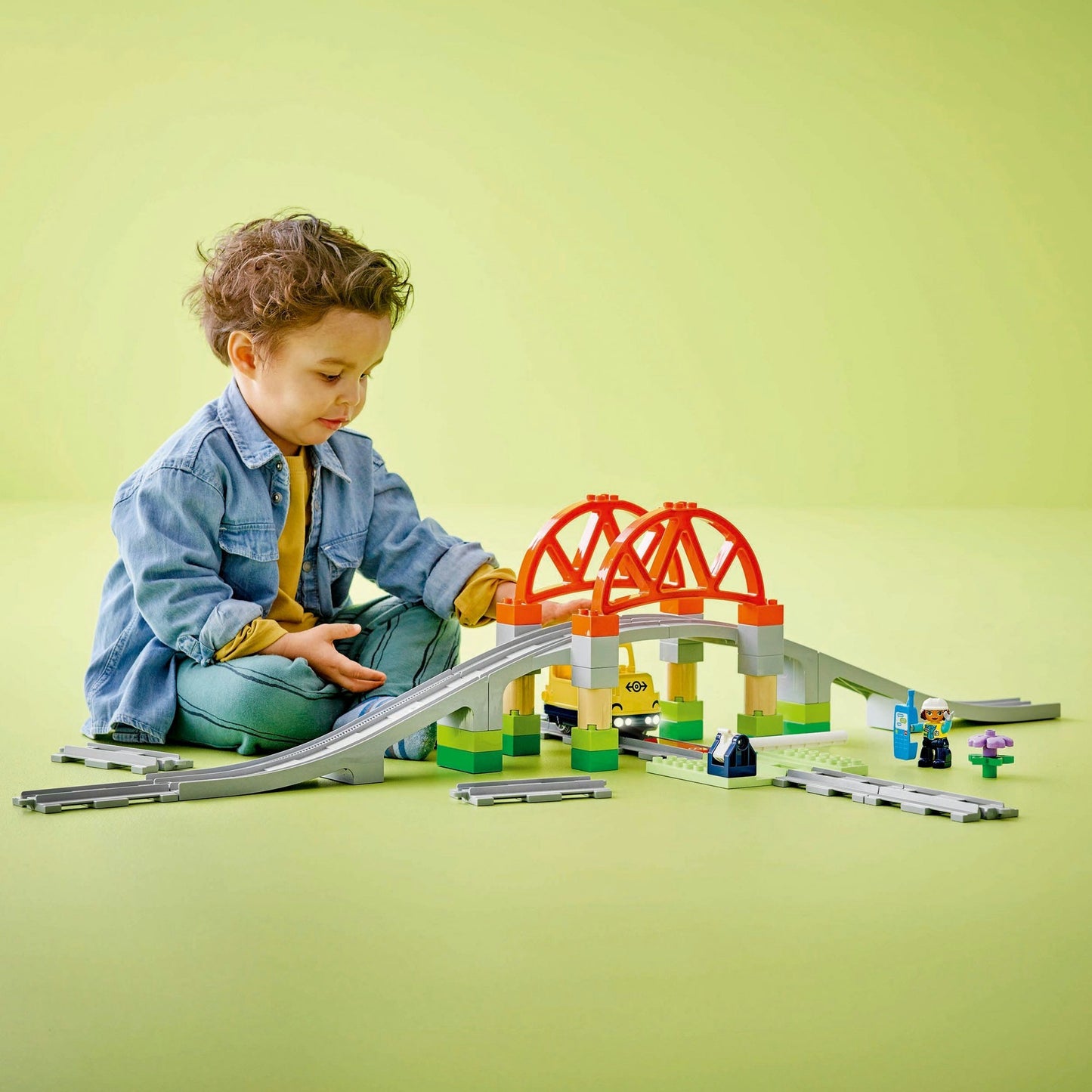 LEGO duplo town 10426 treinbrug en rails uitbreidingsset