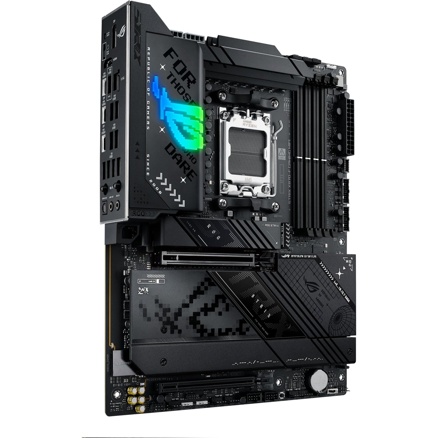 ASUS rog strix x870-f gaming wifi socket am5 moederbord (2.5gb-lan, wi-fi 7, bt, sound, atx)