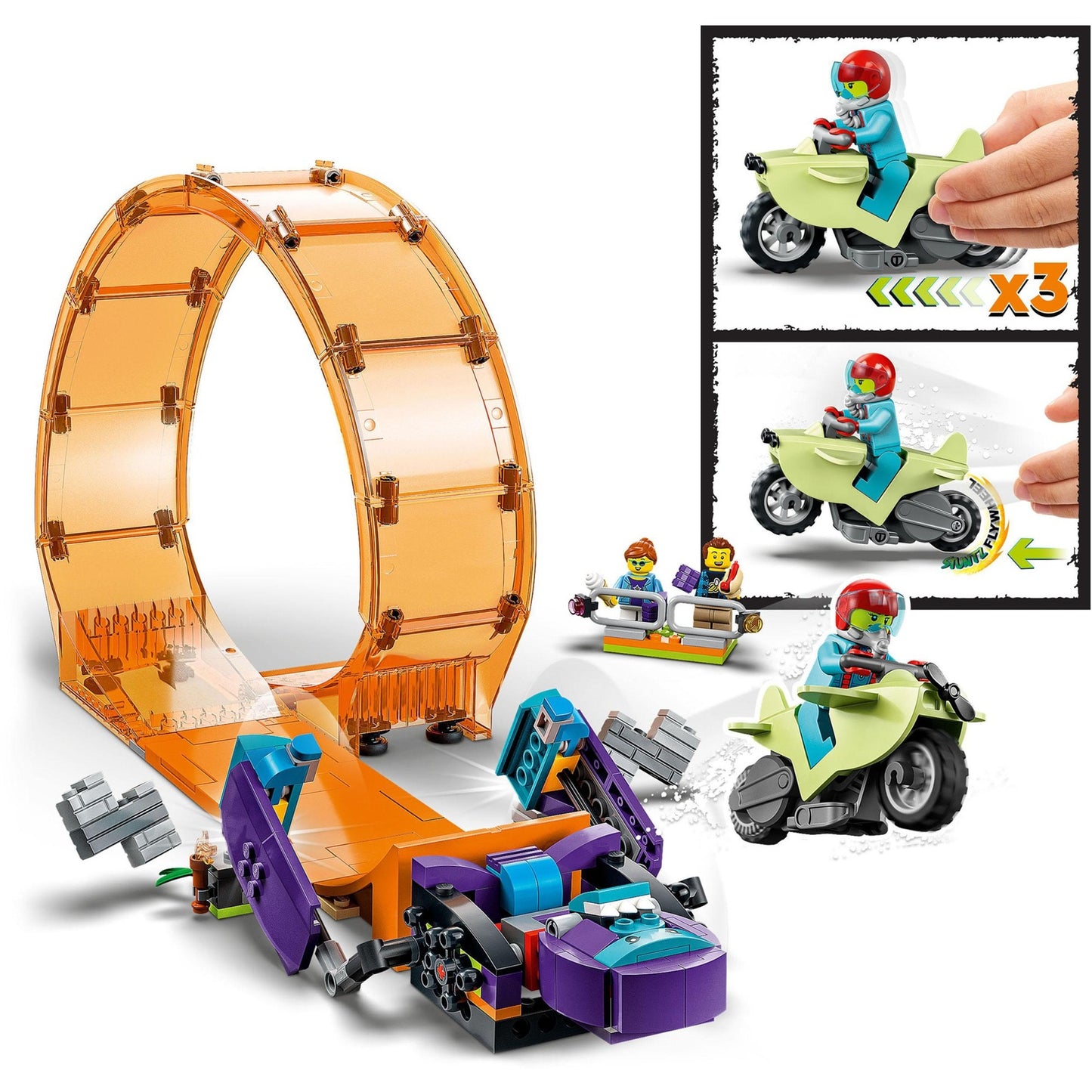 LEGO city - chimpansee stuntlooping constructiespeelgoed (60338)