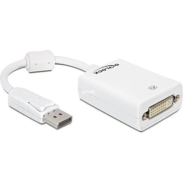 DeLOCK displayport naar dvi-i adapter (wit, 0,22 meter, passief)