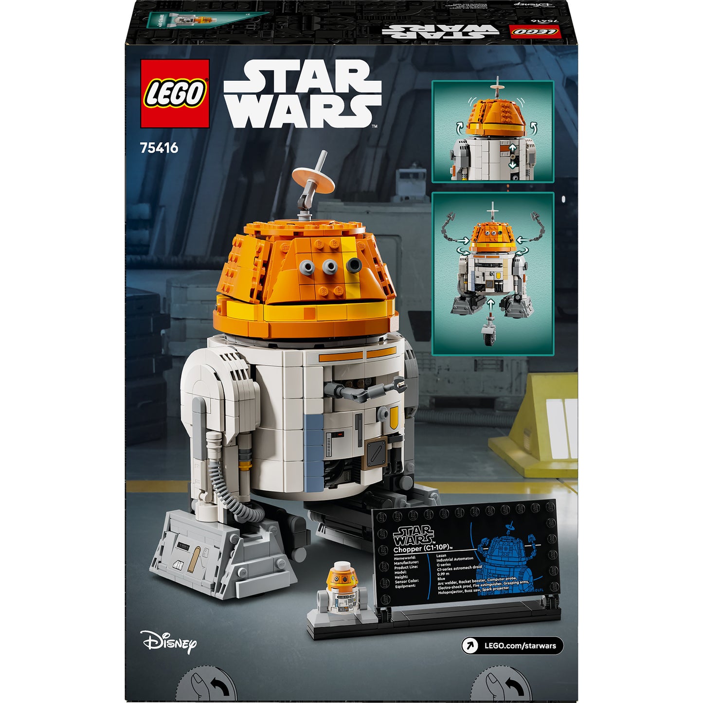 LEGO star wars 75416 chopper c1-10p astromech droid