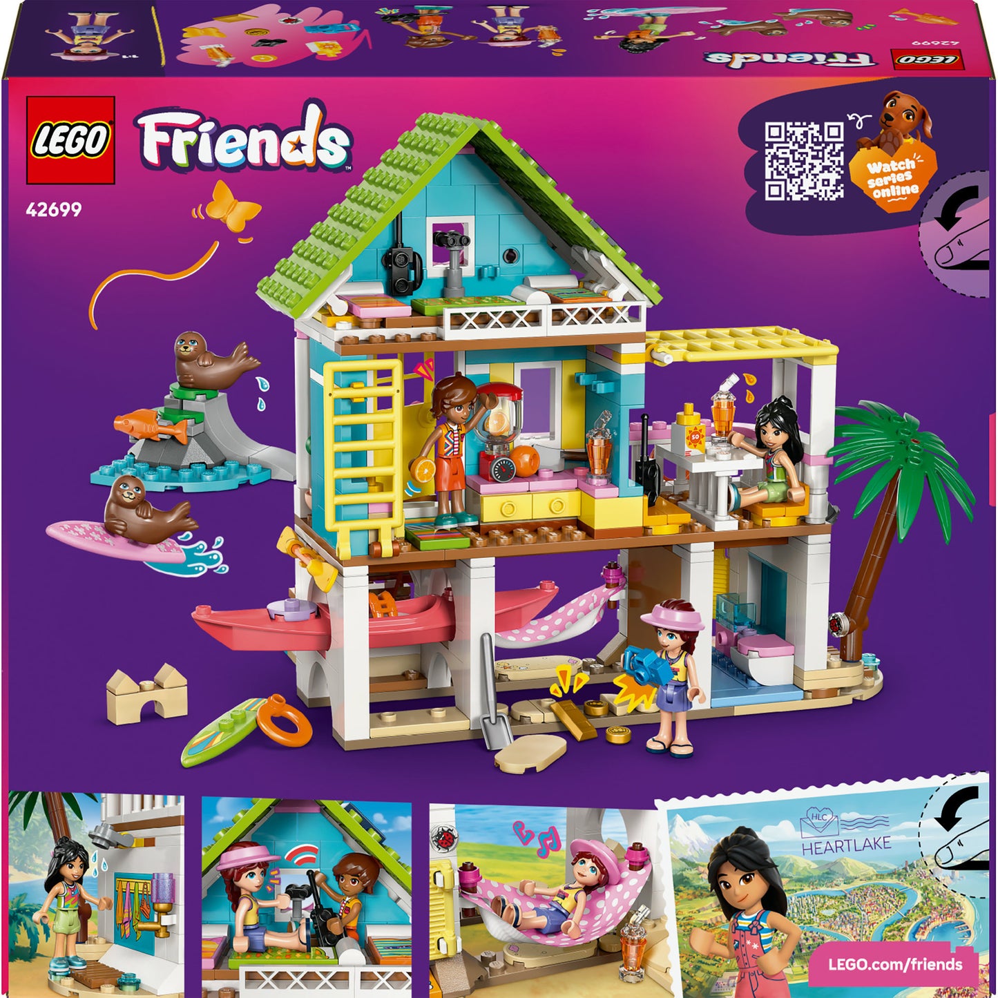 LEGO friends 42699 strandhuis met zeehonden