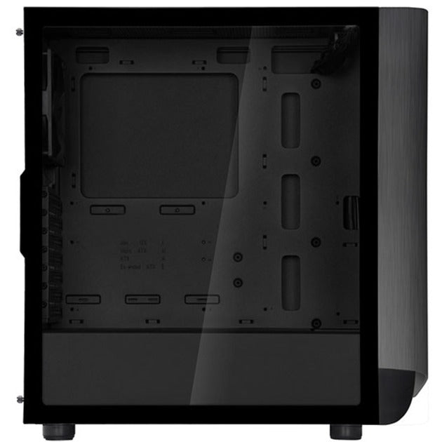 SilverStone seta a1 midi tower behuizing (zwart titanium | 2x usb-a | 1x usb-c | rgb | tempered glass)
