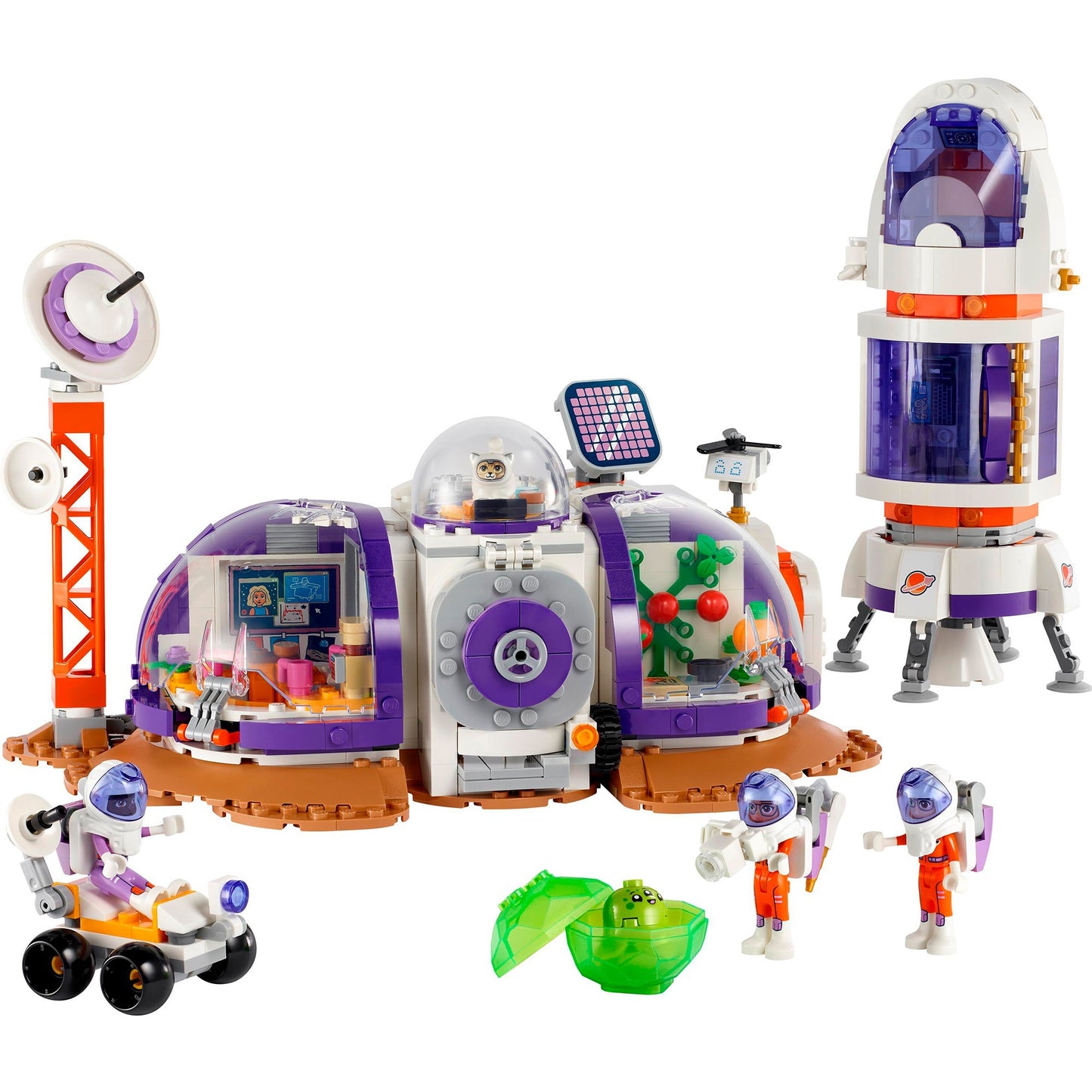 LEGO friends - ruimtebasis op mars en raket constructiespeelgoed (42605)