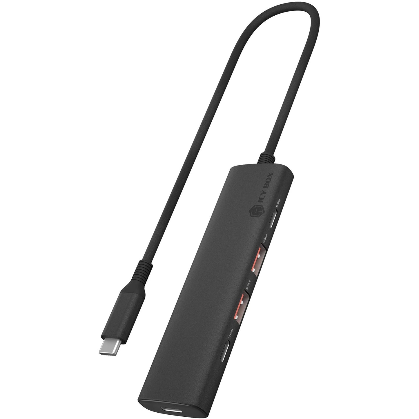 ICY BOX ib-hub1437-cpd usb-hub (zwart)