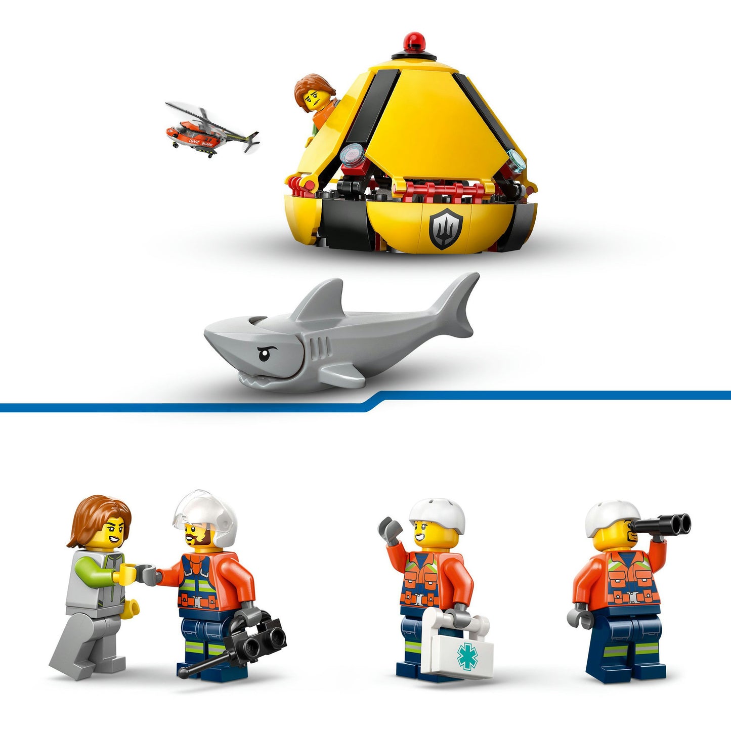 LEGO city 60503 kustwacht helikopter