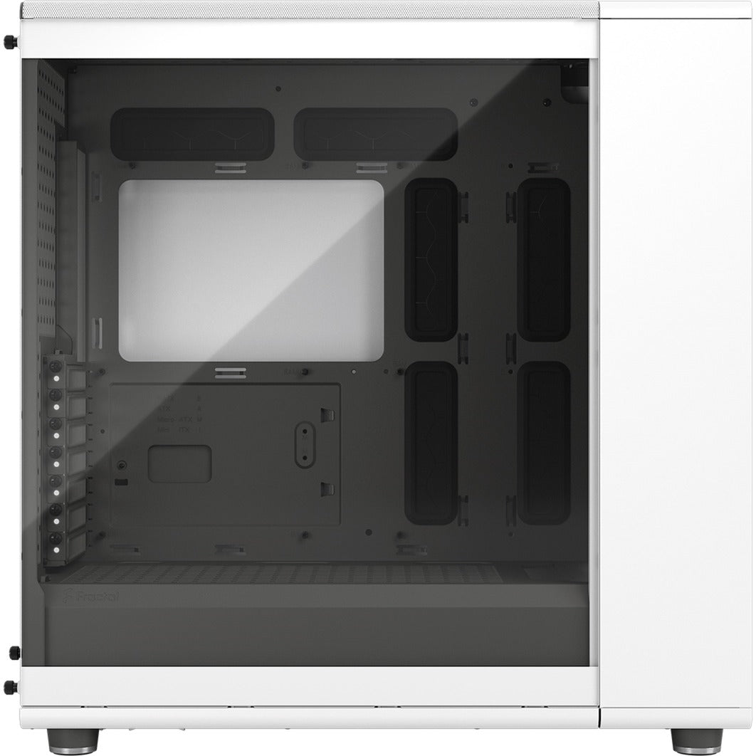 Fractal Design north xl midi tower behuizing (wit houtkleur | 2x usb-a | 1x usb-c | tempered glass)