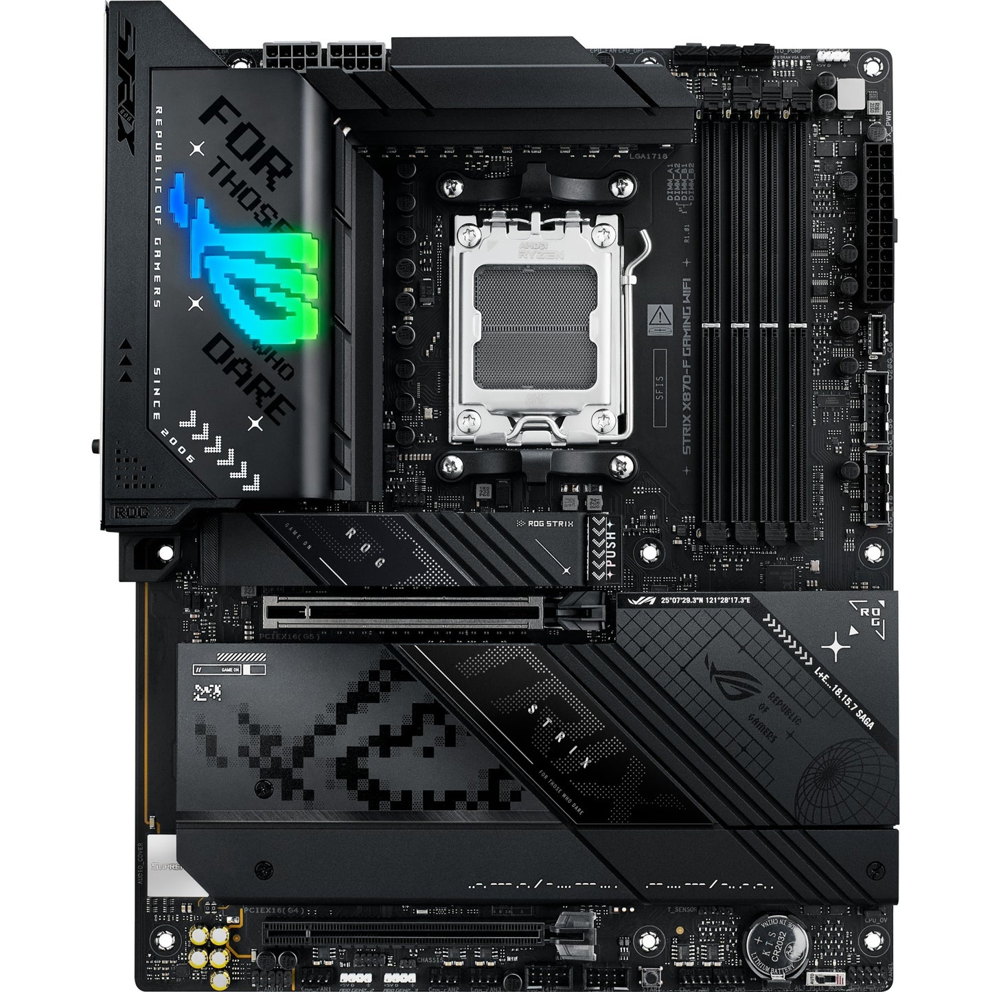 ASUS rog strix x870-f gaming wifi socket am5 moederbord (2.5gb-lan, wi-fi 7, bt, sound, atx)