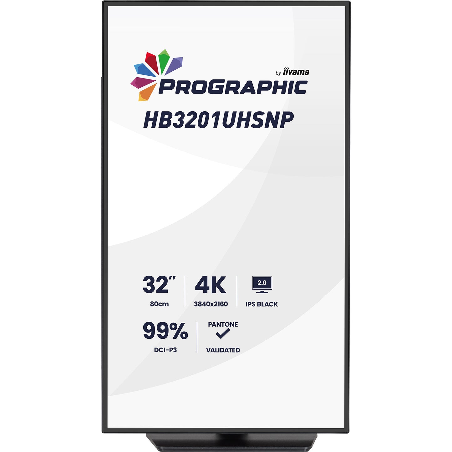 Iiyama prographic hb3201uhsnp-b1 31.5 4k uhd monitor (zwart (mat), hdmi, displayport, usb-c, audio)
