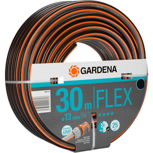 GARDENA comfort flex slang 13 mm (1 2 ) (zwart oranje, 18036-20, 30 m)