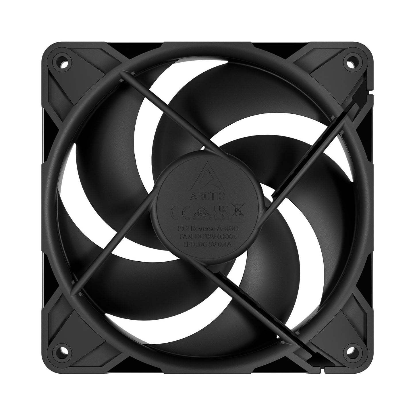 ARCTIC p12 pro reverse case fan (zwart, 120 x 120 x 27 mm, pwm)