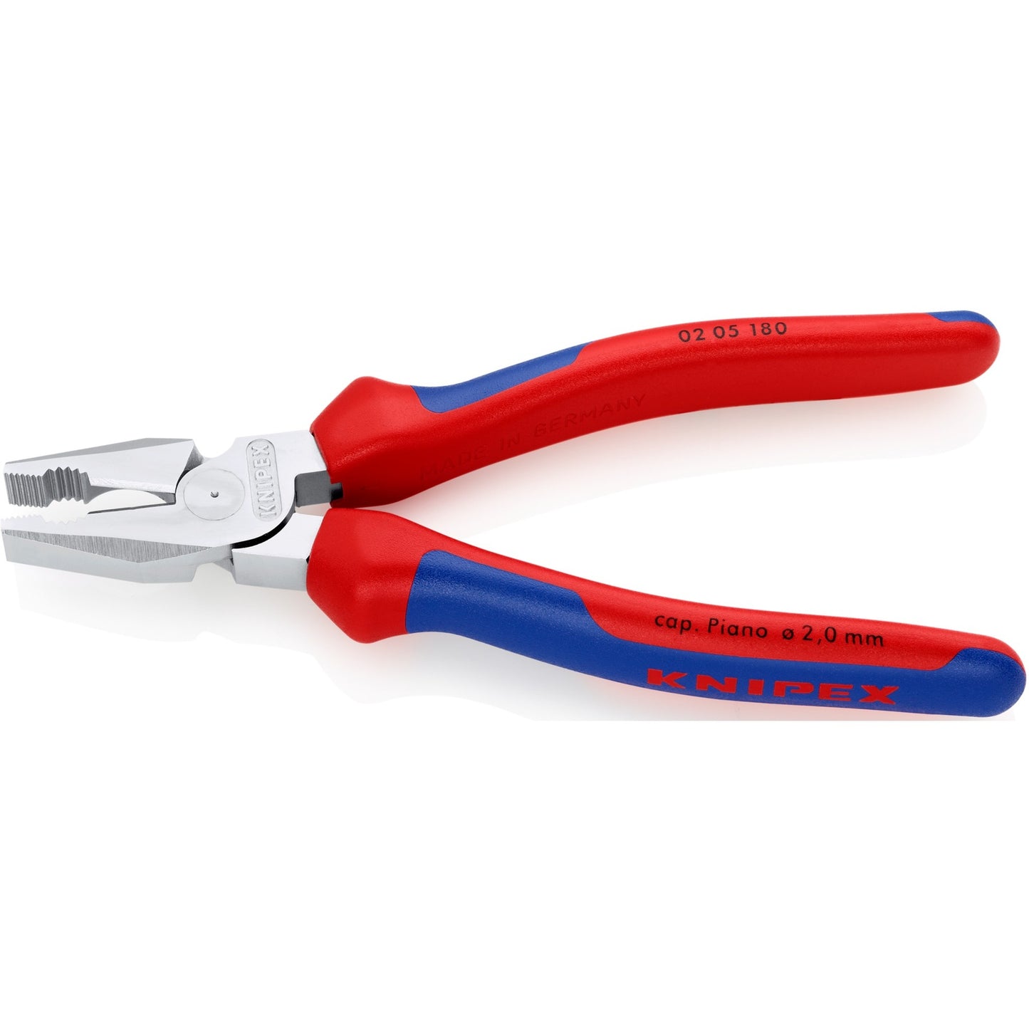 KNIPEX kracht-kombitang 180 mm combinatietang (rood blauw)