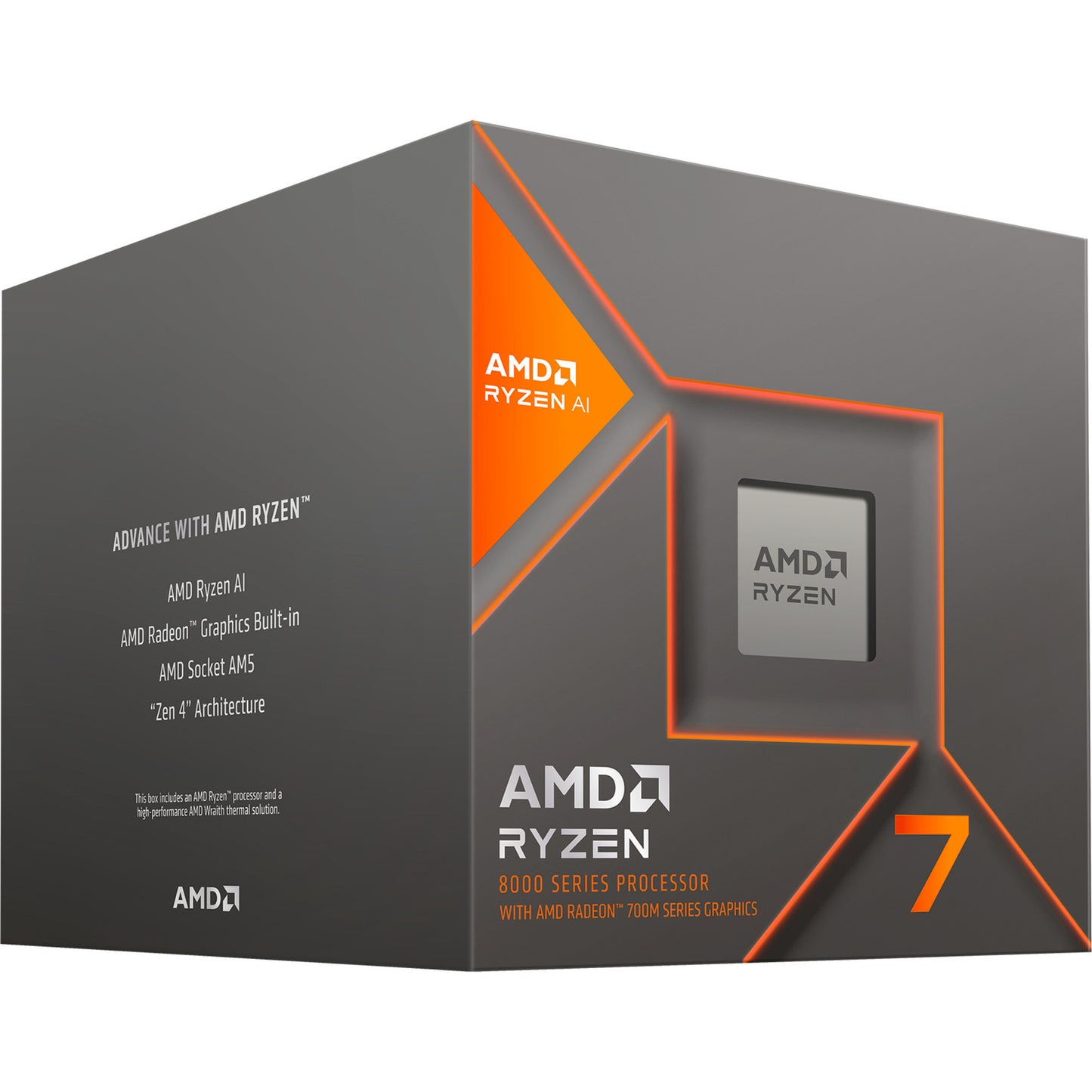 AMD ryzen 7 8700g, 4,2 ghz (5,1 ghz turbo boost) socket am5 processor (unlocked, boxed)