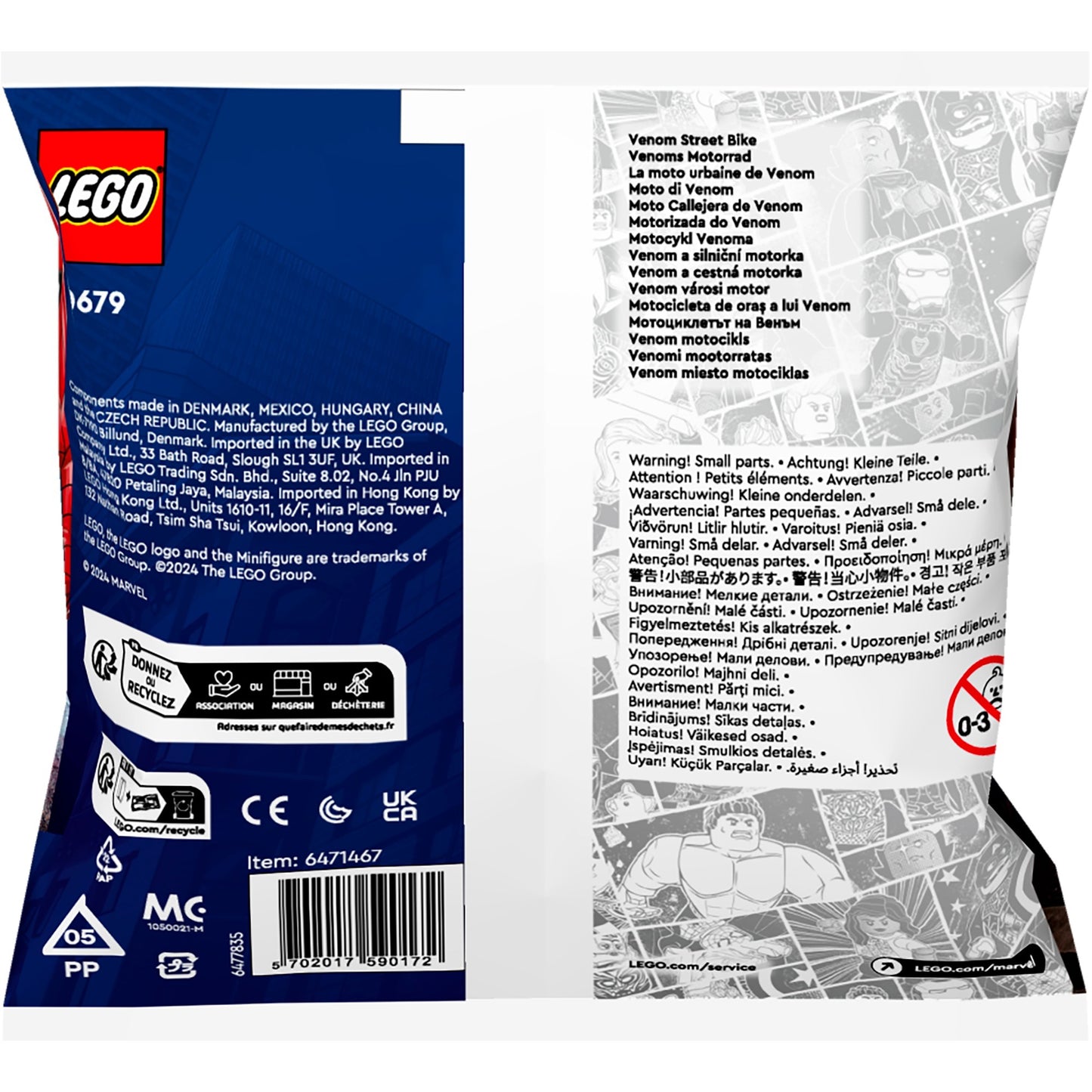 LEGO marvel - venom straatmotor constructiespeelgoed (30679)