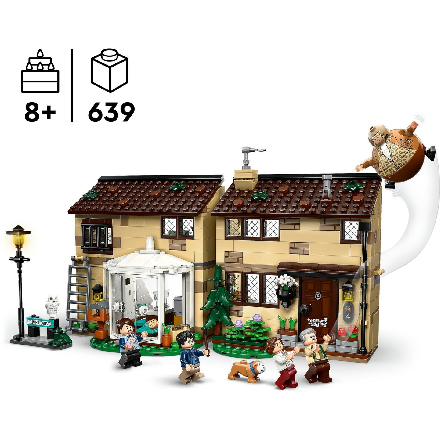 LEGO harry potter - ligusterlaan: bezoek van tante margot constructiespeelgoed (76451)