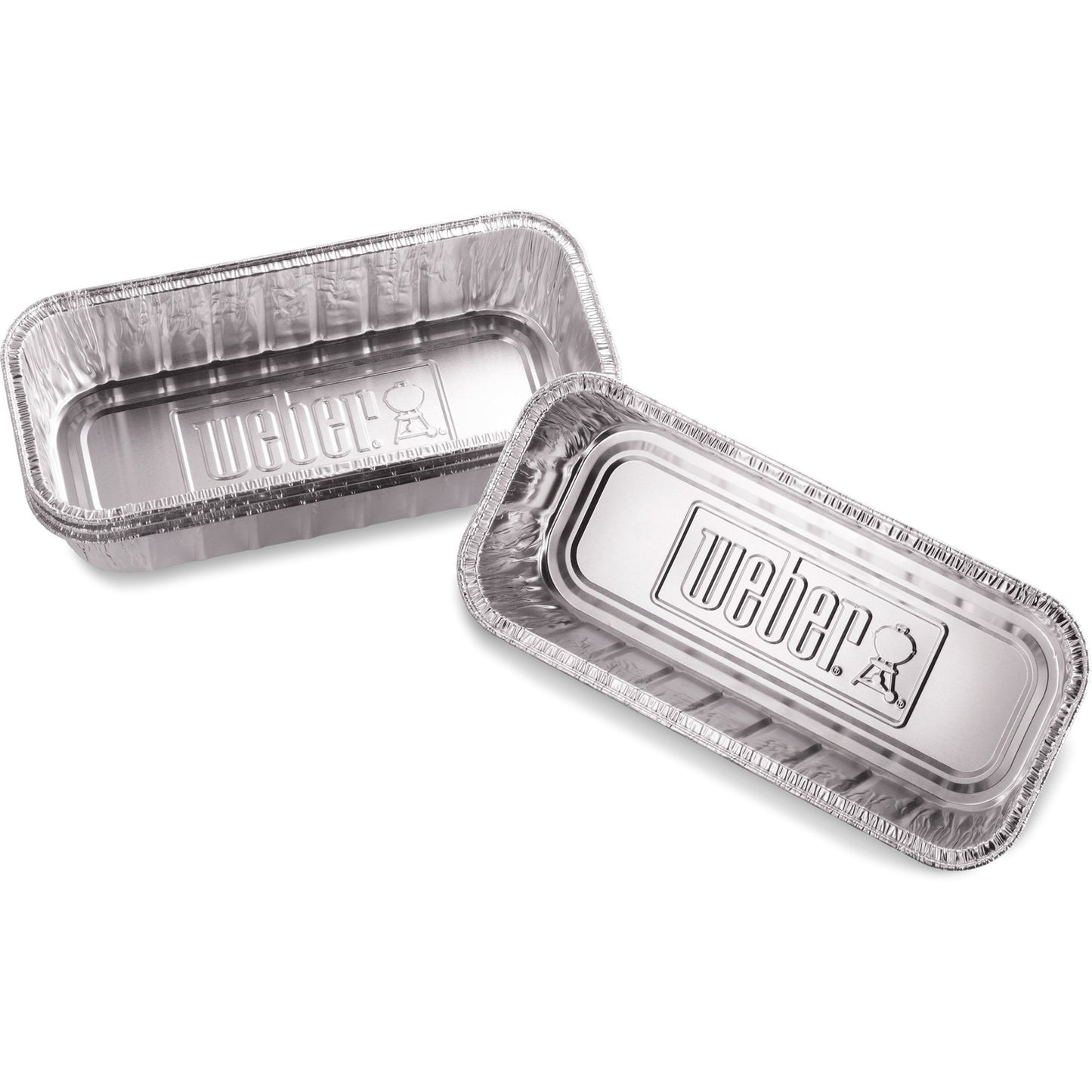 Weber aluminium lekbakjes druipschaal (zilver, 10 stuks)