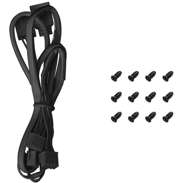 DeepCool fd12 argb case fans (zwart, 3 stuks, 120 x 120 x 25 mm, pwm, 3 stuks, 4-pins pwm fan-connector)