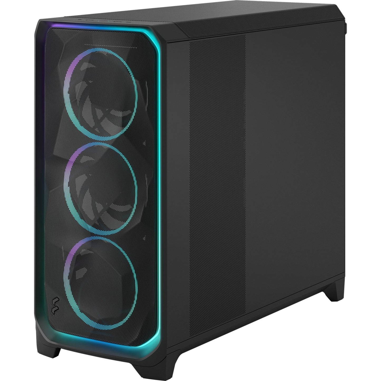 Fractal Design meshify 3 xl ambience pro rgb big tower behuizing (zwart | 2x usb-a | 1x usb-c | rgb | tempered glass)