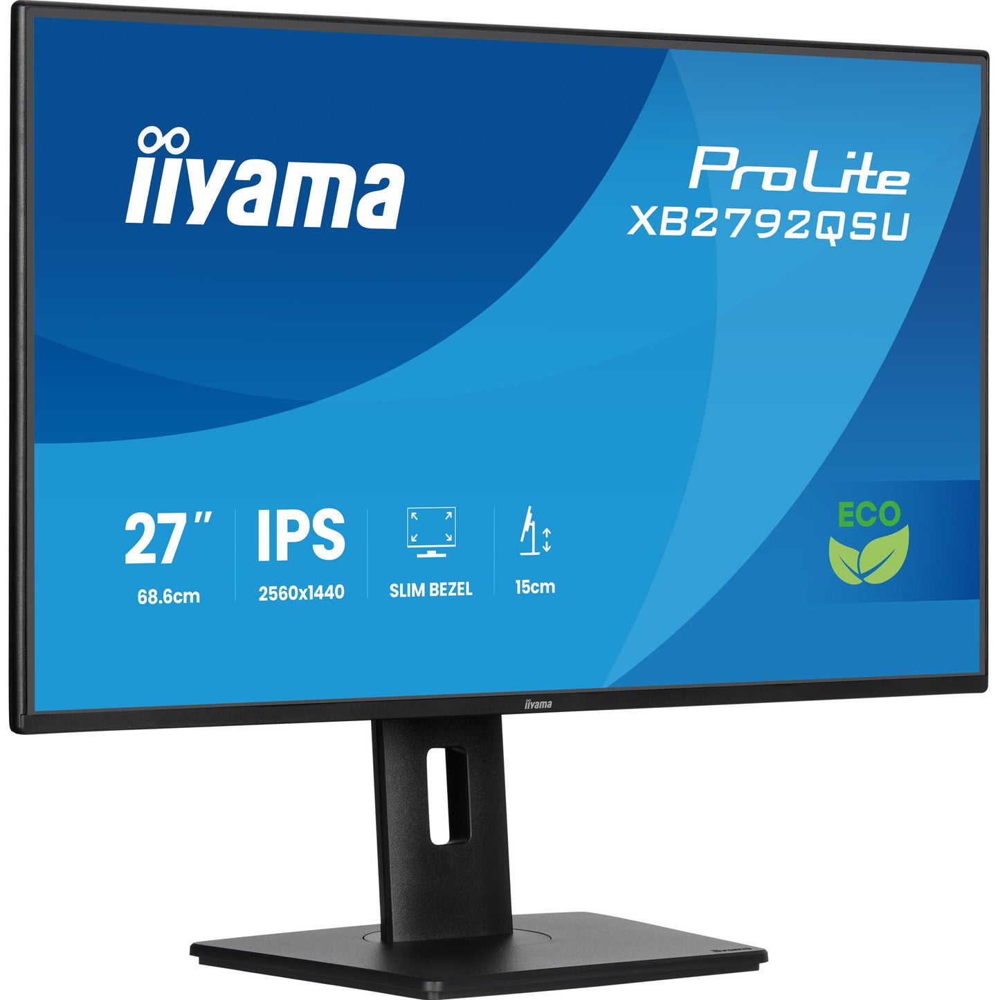 Iiyama prolite xb2792qsu-b1 27 monitor (zwart, hdmi, displayport, 2x usb-a, usb-b, 120 hz)