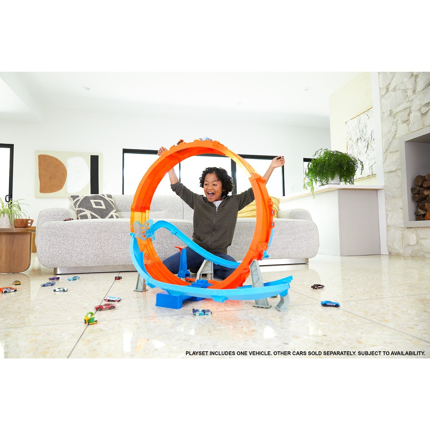 Hot Wheels massive loop mayhem track set racebaan