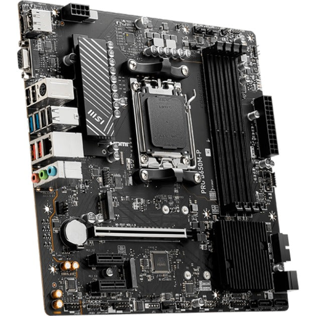 MSI pro b650m-p socket am5 moederbord (zwart, raid, 2.5 gb-lan, sound, µatx)
