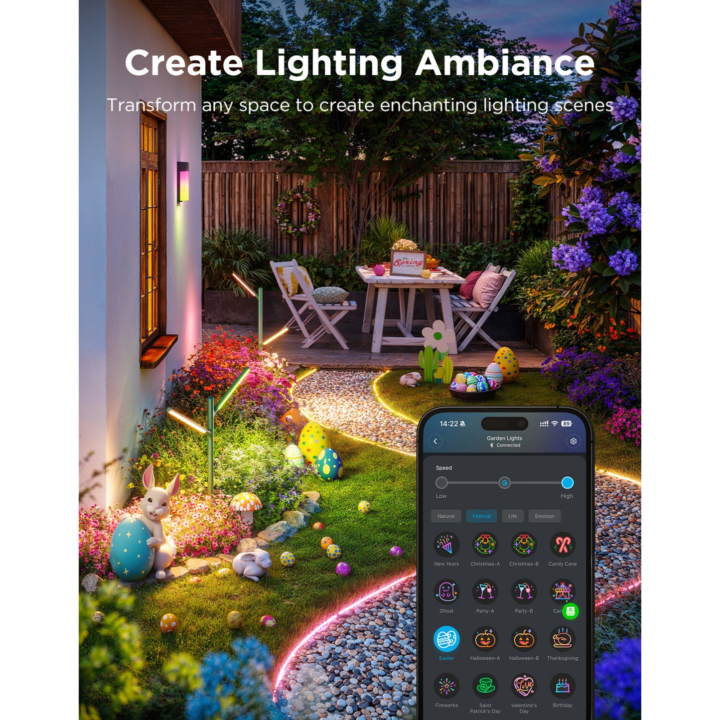 Govee outdoor garden lights - 2-pack sfeerverlichting (2,4ghz-wifi + bluetooth)