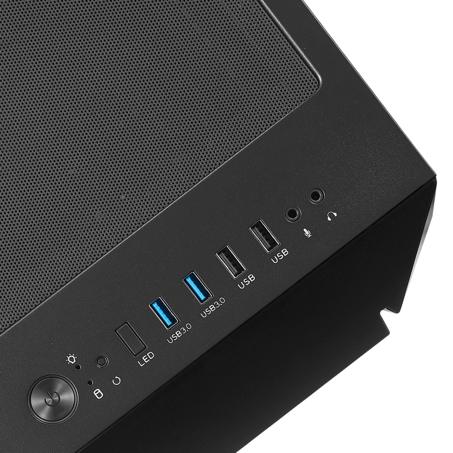SilverStone sst-fav1mb-pro midi tower behuizing (zwart | 4x usb-a | rgb | window)