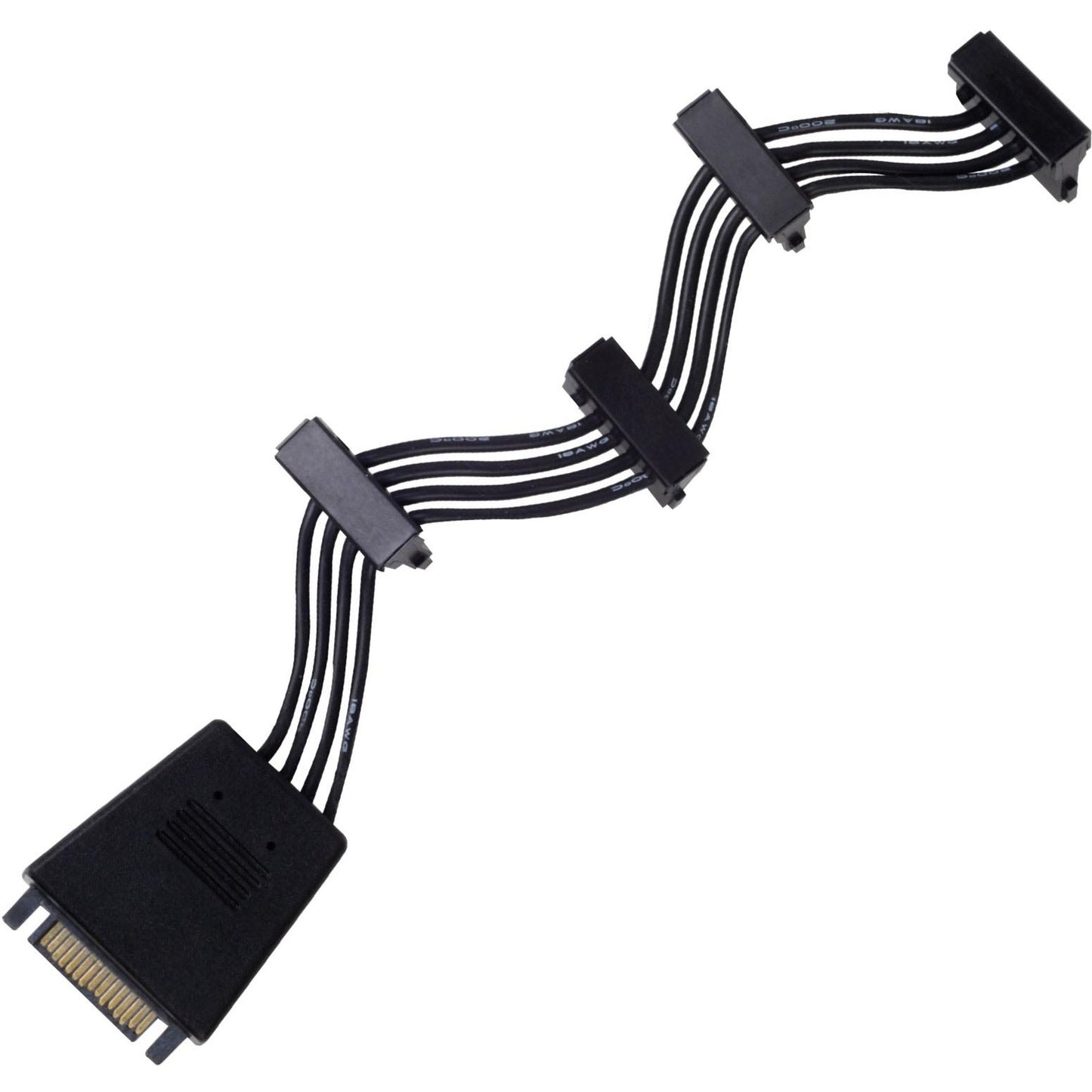 SilverStone sst-cp06-e4, 1x 15-pin-sata > 4x 15-pin-sata kabel
