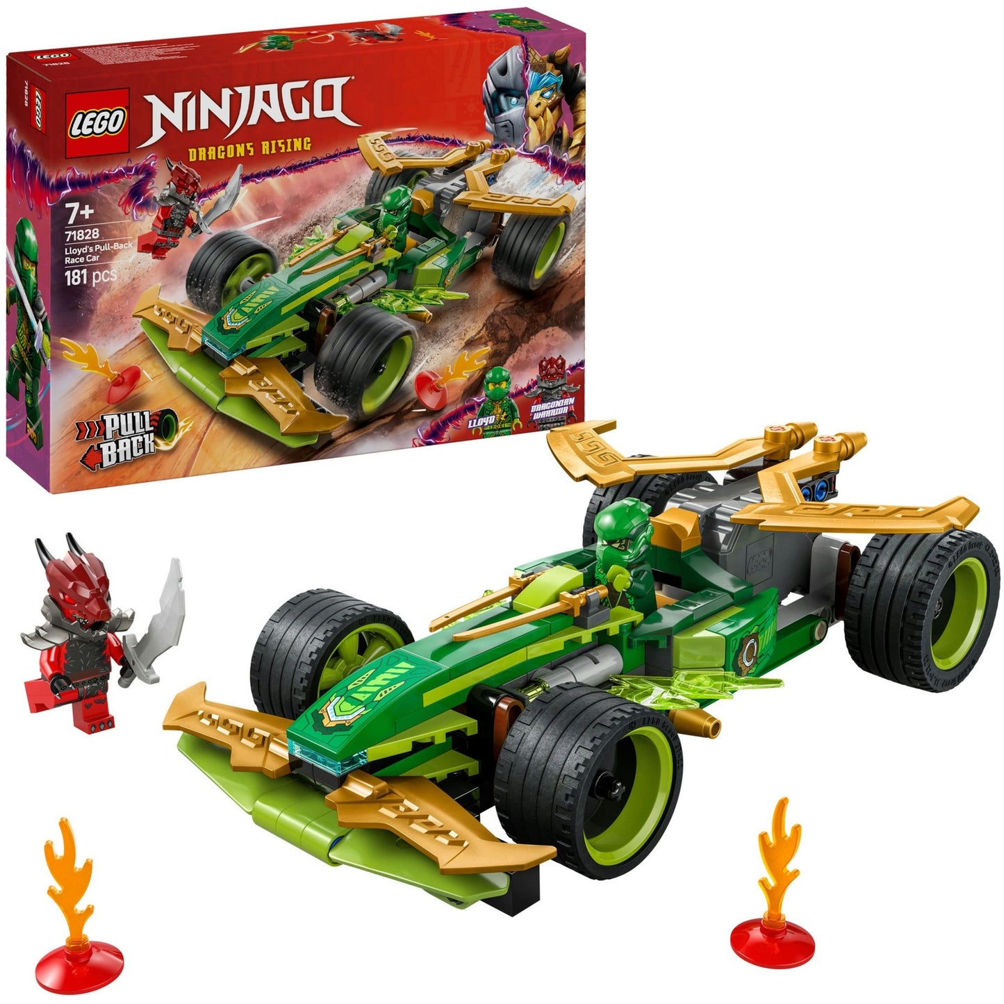 LEGO ninjago 71828 lloyds pull-back racewagen