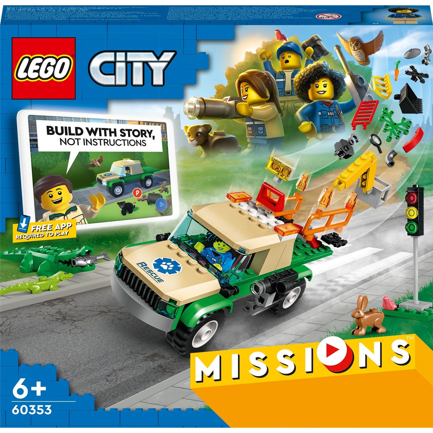 LEGO city - wilde dieren reddingsmissies constructiespeelgoed (60353)