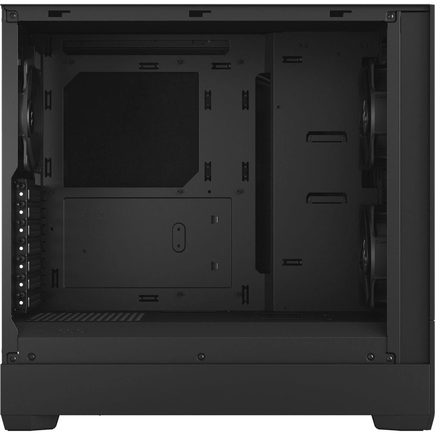 Fractal Design pop silent black tg clear tint midi tower behuizing (zwart | 2x usb-a | tempered glass)