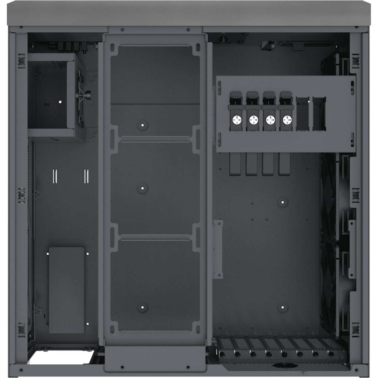 SilverStone crown 04 htpc behuizing (donkergrijs | 4x usb-a | 1x usb-c)