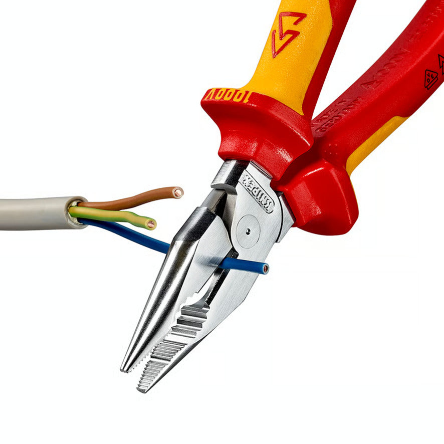 KNIPEX spitse kombitang combinatietang (rood geel)