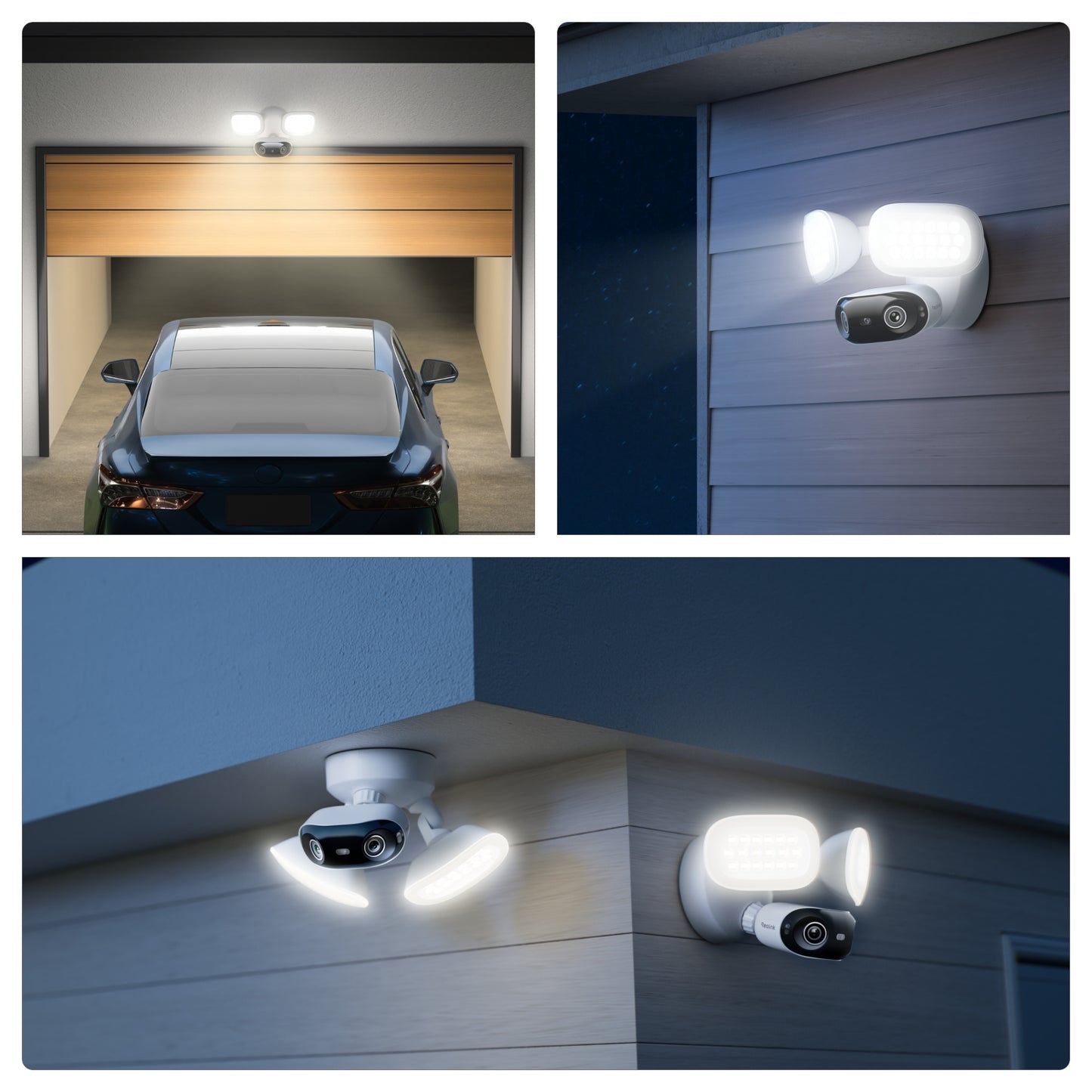 Reolink F751W Elite Floodlight WiFi beveiligingscamera (Wit, UHD 4K, WiFi)